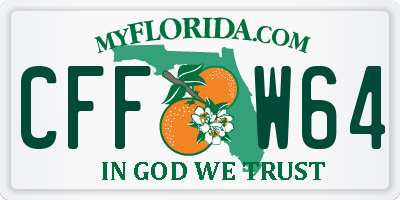 FL license plate CFFW64