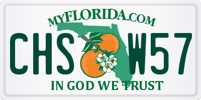FL license plate CHSW57