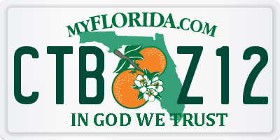 FL license plate CTBZ12