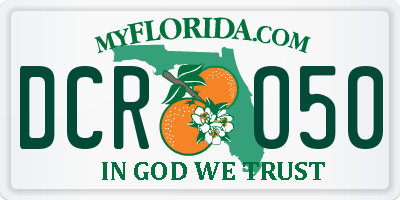 FL license plate DCRO50