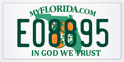 FL license plate E08895