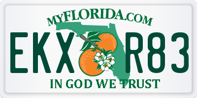 FL license plate EKXR83