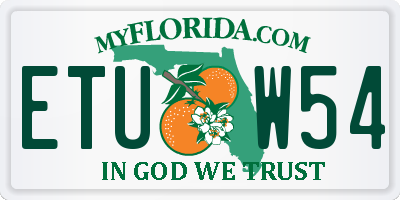 FL license plate ETUW54