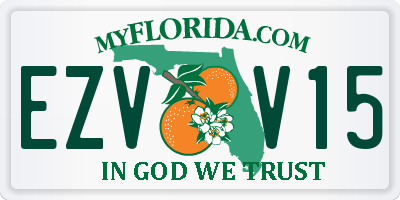FL license plate EZVV15