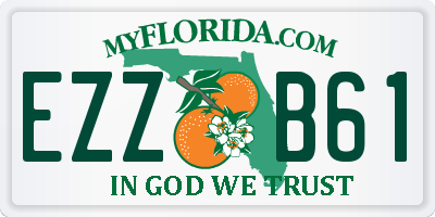 FL license plate EZZB61