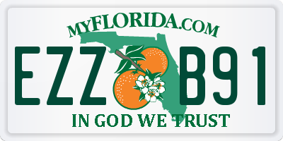 FL license plate EZZB91