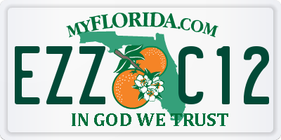 FL license plate EZZC12
