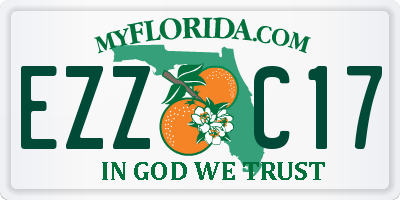 FL license plate EZZC17