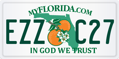 FL license plate EZZC27