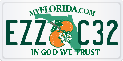 FL license plate EZZC32