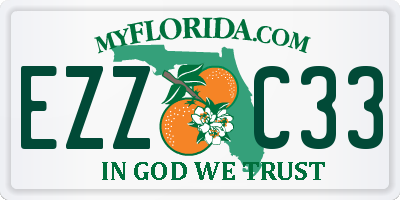 FL license plate EZZC33