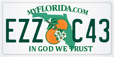 FL license plate EZZC43