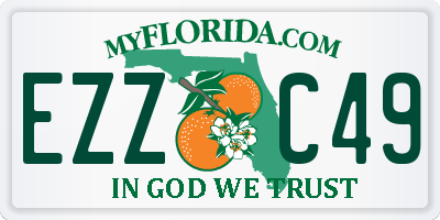 FL license plate EZZC49