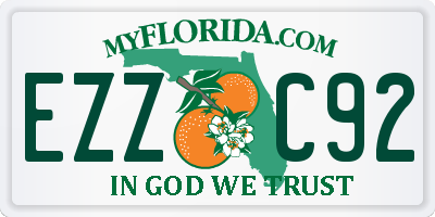 FL license plate EZZC92