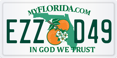 FL license plate EZZD49