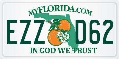 FL license plate EZZD62