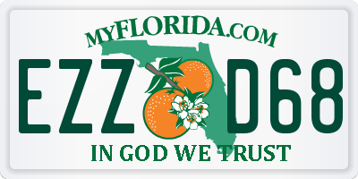 FL license plate EZZD68
