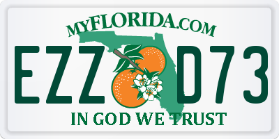 FL license plate EZZD73