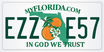 FL license plate EZZE57