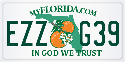 FL license plate EZZG39