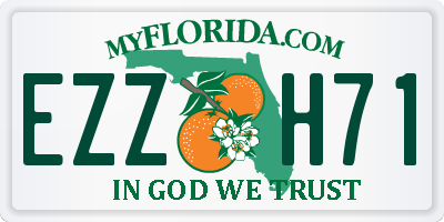 FL license plate EZZH71