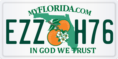 FL license plate EZZH76