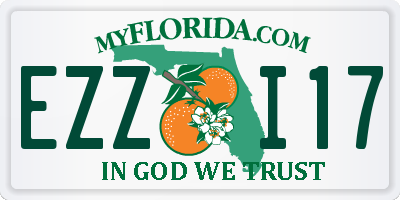FL license plate EZZI17
