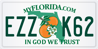 FL license plate EZZK62