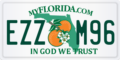 FL license plate EZZM96