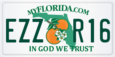 FL license plate EZZR16