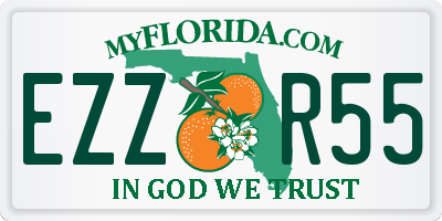 FL license plate EZZR55