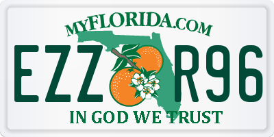 FL license plate EZZR96