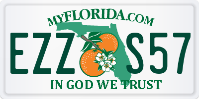 FL license plate EZZS57