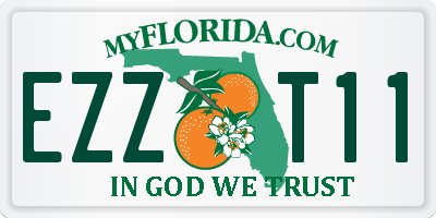 FL license plate EZZT11