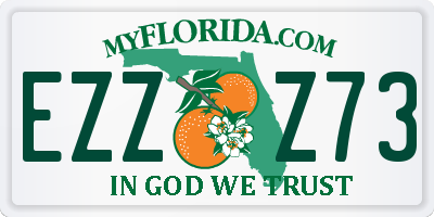 FL license plate EZZZ73