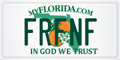 FL license plate FRFNF