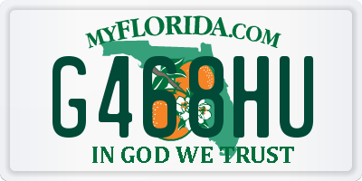 FL license plate G468HU