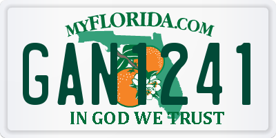 FL license plate GAN1241