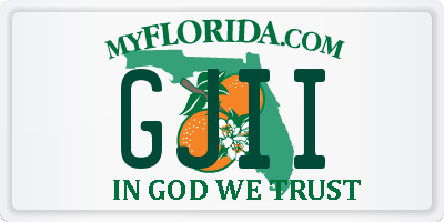 FL license plate GJII