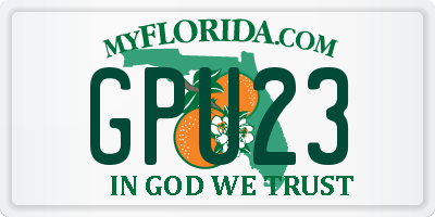 FL license plate GPU23
