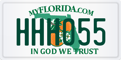 FL license plate HHH055