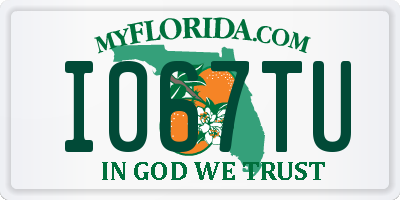FL license plate I067TU