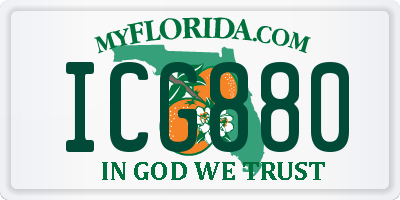 FL license plate ICG880