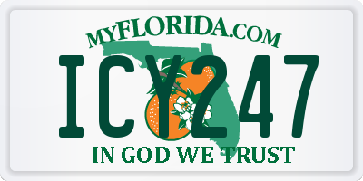 FL license plate ICY247
