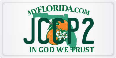 FL license plate JCCP2