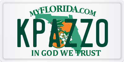 FL license plate KPAZZ0