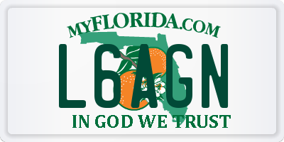 FL license plate L6AGN