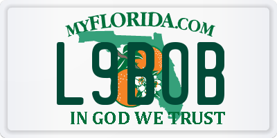 FL license plate L9BOB