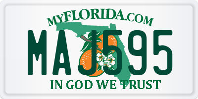 FL license plate MAJ595