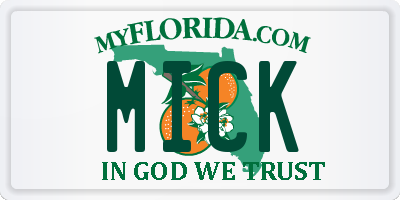 FL license plate MICK